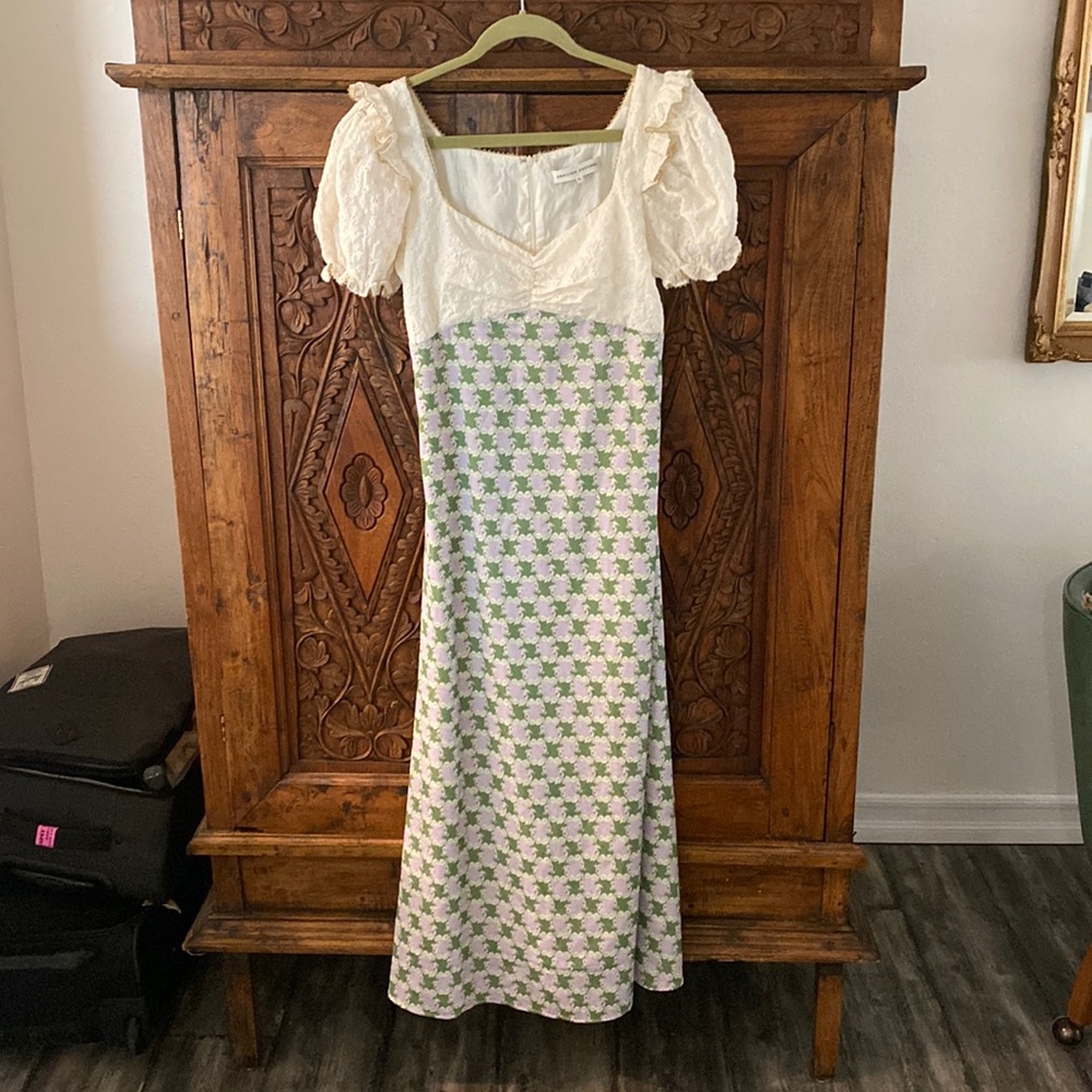 English factory empire waist dress